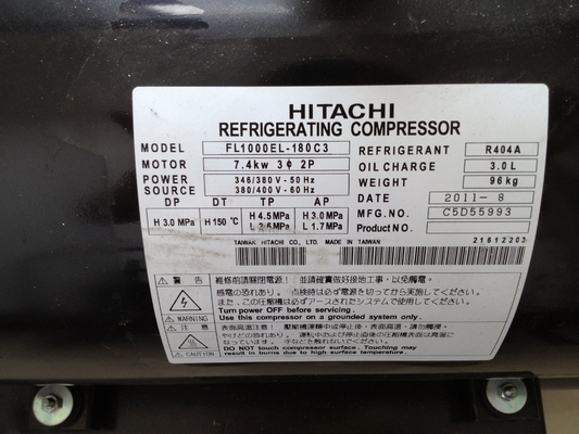 black new hitachi horizontal scroll compressor  FL1000EL-180C3