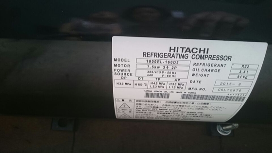 black new hitachi horizontal scroll compressor  FL1000EL-180C3