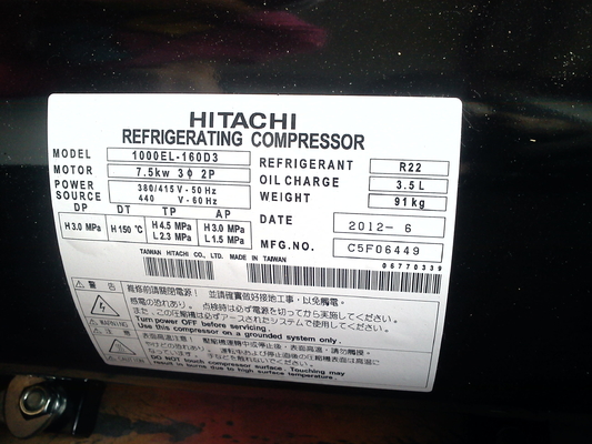 New original Hitachi refrigeration horizontal scroll coAir conditioner hitachi horizontal scroll compressor 1000el-160d3