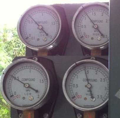 Hitachi screw compressor spare part pressure gauge